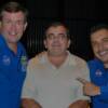 Astronautas Foreman y Hernández junto a nuestro distinguido astrofotógrafo Efraín Morales (Sociedad de Astronomía del Caribe).

Morales es tal vez la unica persona en Puerto Rico que ha logrado fotografiar la Estacion Espacial captando numerosos detalles de dicha plataforma espacial.