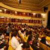 Una de las actividades con los astronautas fue realizada en en el Teatro Yaguez, en Mayaguez.  Foto por Ferdinand Arroyo (Sociedad de Astronomia del Caribe).