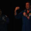 Los astronautas brindaron una excelente e inspiradora charla en la que exhortaron a los estudiantes a tener perseverancia para lograr sus metas...