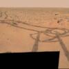Huellas de las ruedas del "Mars Rover"  Spirit.