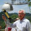 Nuestro gran amigo Orlando Nuñez, de San Sebastian, durante una actividad de Observacion Solar de nuestra Sociedad en el Observatorio de Arecibo. 