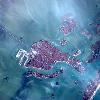 Laguna de Venecia, en Italia. Vista desde el espacio captada el 31 de marzo del 2010.