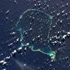 Islas Funafuti, en Tuvalu, ubicadas entre Australia y Hawai, en el Pacifico.